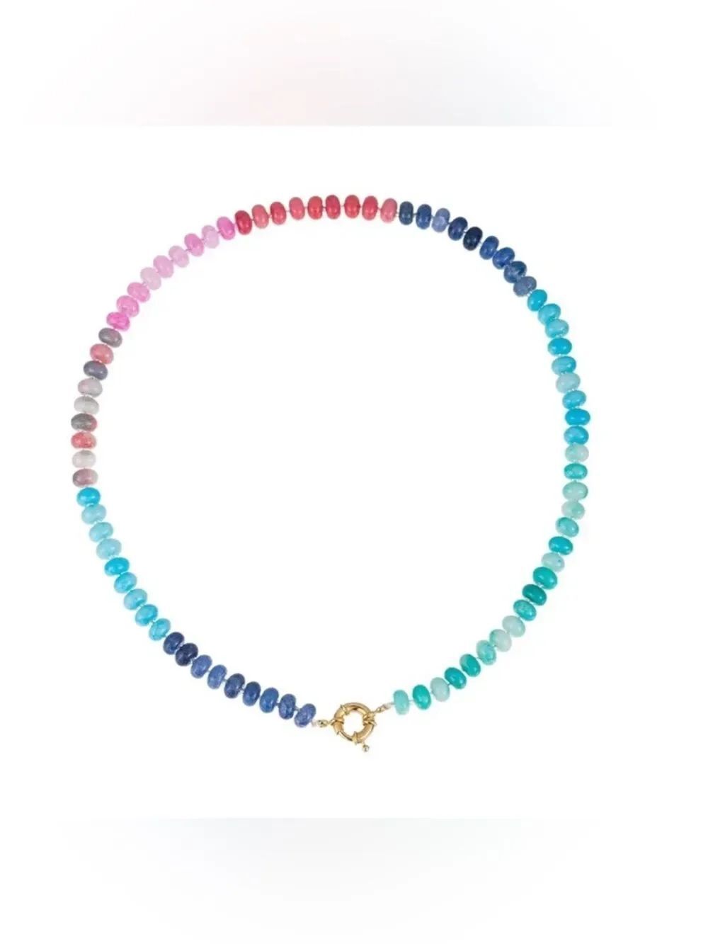 Boho rainbow necklace #2808